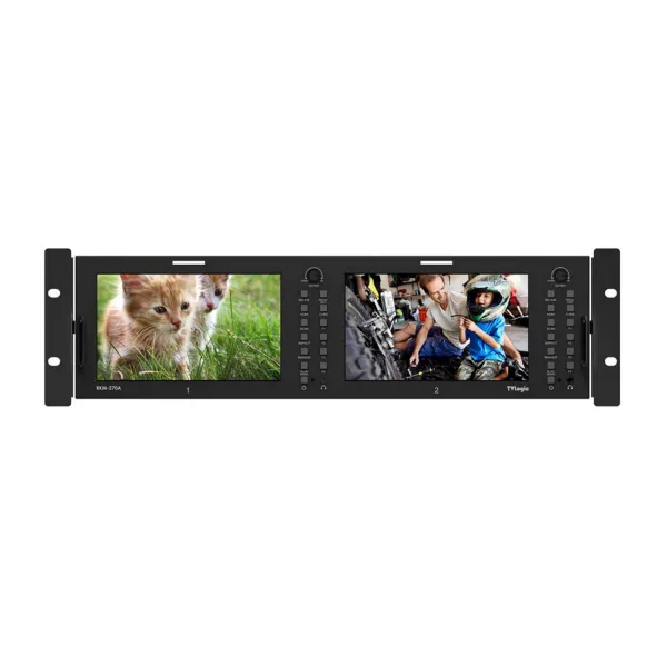 TVLogic RKM-270A Duálny 7" HD/SD viackanálový stojanový LCD monitor 17455
