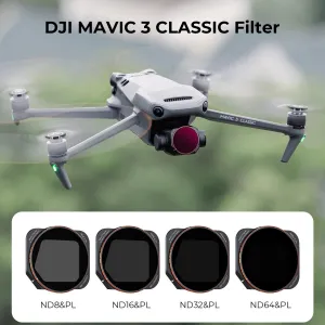 K&F Concept Sada filtrov DJI Mavic 3 Classic 4ks (ND8&PL + ND16&PL + ND32&PL + ND64&PL)... 20982