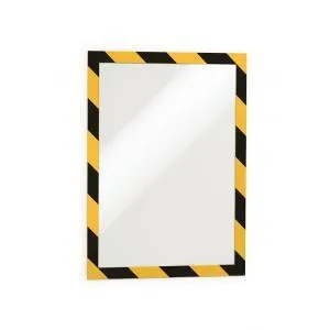 Durable Samolepiaci Duraframe Security A4, žlto-čierny, bal.2 ks