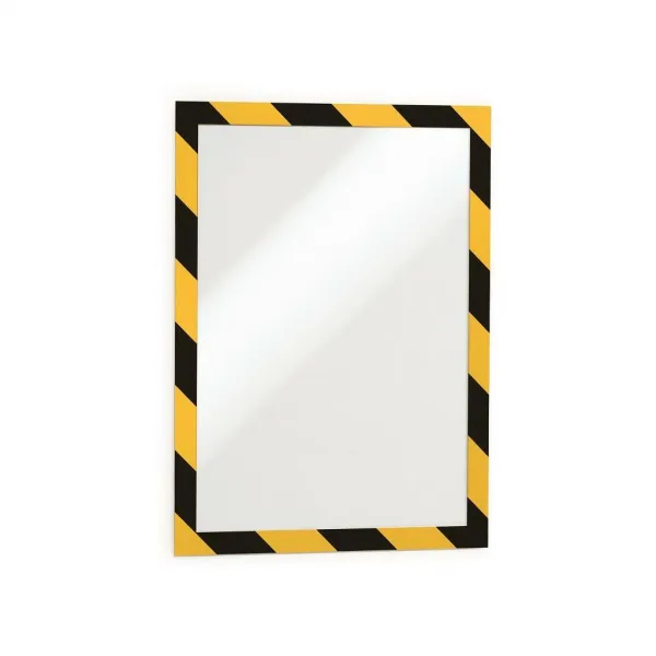 Durable Samolepiaci Duraframe Security A4, žlto-čierny, bal.2 ks
