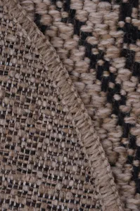 Koberec Indiana 08894A JUTE / BLACK kruh