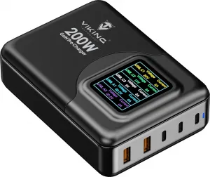 Viking nabíječka USB GaN 200W PD Pro