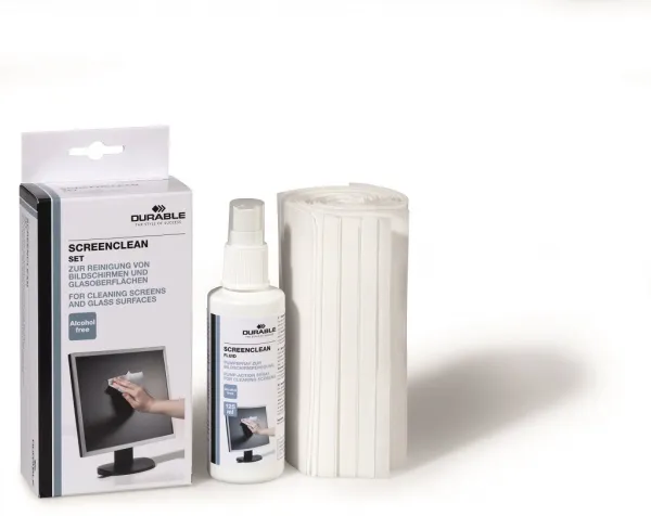 Durable Sprej na obrazovky Screenclean 125 ml s utierkami
