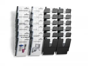 Durable Sada stojanov na prospekty FLEXIPLUS 6 A4 biela
