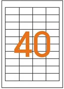 Etikety univerzálne odnímateľné 48,5x25,4mm Agipa A4 100 hárkov