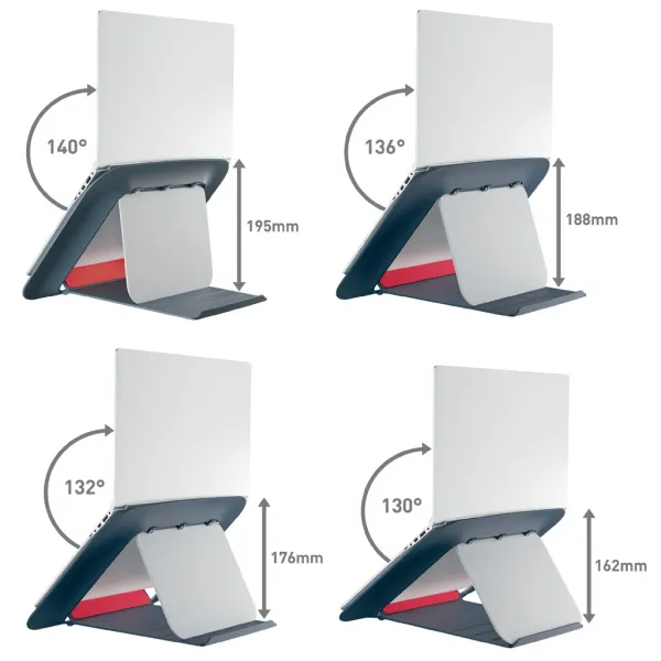 Stojan pod notebook Leitz Cosy Ergo zamatový sivý