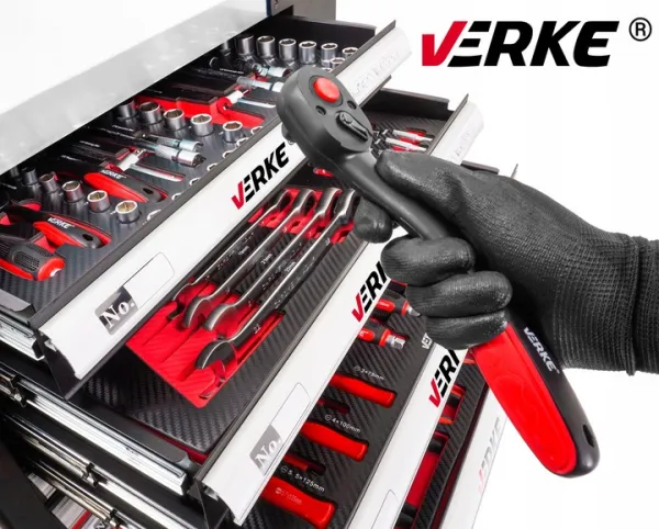 VERKE Dielenský vozík s náradím 154 ks