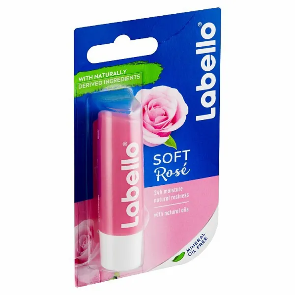 Labello Soft Rosé ošetrujúci balzam na pery 4,8 g