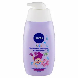 Nivea Kids Magic Berry Scent detský sprchovací gél, šampón a kondicionér 3 v 1 500 ml