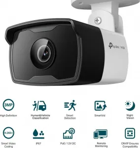 TP-Link VIGI C330I(6mm) 3MP, Bullet, PoE, IR 30m