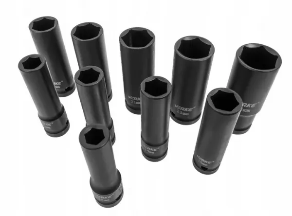 VERKE Sada rázových nadstavcov 1/2" 10-24 mm dlhé