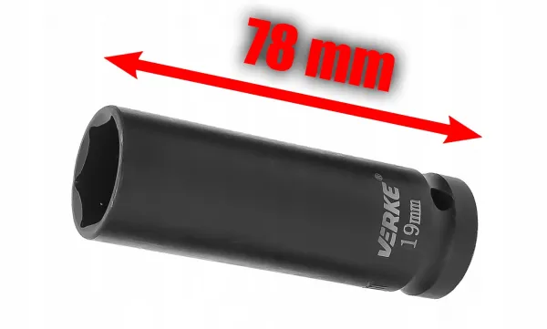 VERKE Sada rázových nadstavcov 1/2" 10-24 mm dlhé