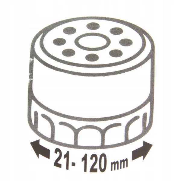 MARPOL Reťazový kľúč na olejový filter 21-120 mm