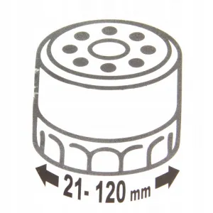MARPOL Reťazový kľúč na olejový filter 21-120 mm