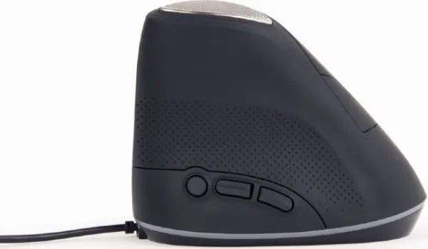 Myš GEMBIRD MUS-ERGO-03, ergonomická, černá, USB