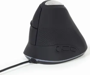 Myš GEMBIRD MUS-ERGO-03, ergonomická, černá, USB