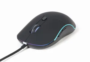 Myš GEMBIRD MUS-UL-02, podsvícená, černá, 2400DPI,  USB