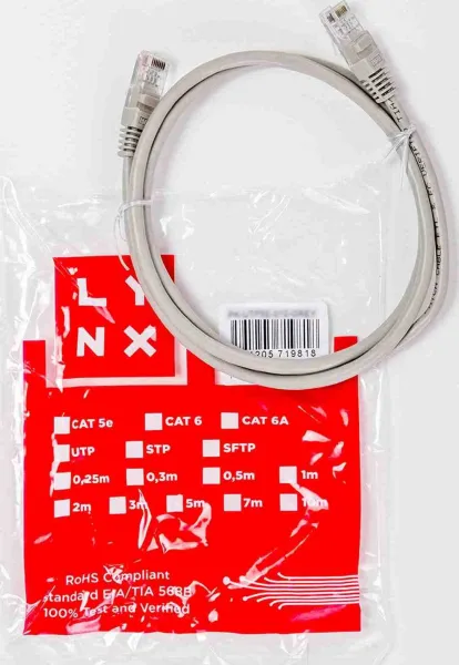 LYNX CS LYNX patch kabel Cat5E, UTP - 5m, šedý