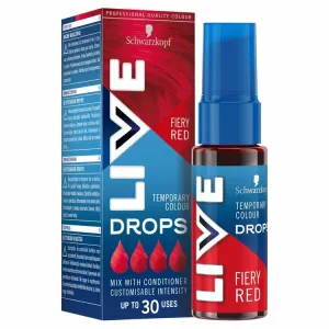 Schwarzkopf Live Drops dočasná farba ohnivá červená 30 ml