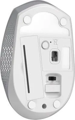 Genius Myš NX-8000S BT, 1200DPI, Bluetooth a 2,4GHz, optická, 3tl., bezdrátová, bílo-šedá, Blue-Eye senzor, symetrická
