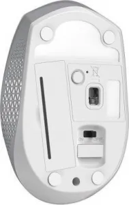 Genius Myš NX-8000S BT, 1200DPI, Bluetooth a 2,4GHz, optická, 3tl., bezdrátová, bílo-šedá, Blue-Eye senzor, symetrická