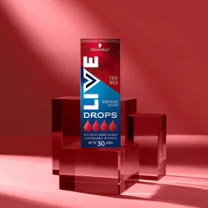 Schwarzkopf Live Drops dočasná farba ohnivá červená 30 ml