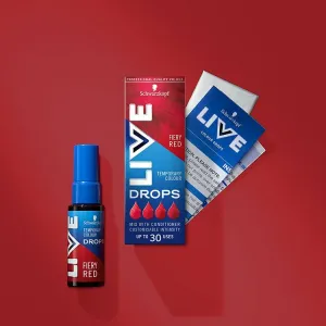 Schwarzkopf Live Drops dočasná farba ohnivá červená 30 ml