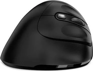 Genius Myš Ergo 8250S, 1600DPI, 2.4 [GHz], optická, 6tl., bezdrátová, černo-stříbrná, 1 ks AA, vertikální