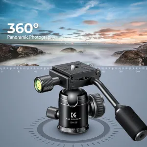 K&F Concept 26 mm kovová statívová guľová hlava s panoramatickou otočnou rukoväťou o... 22871