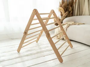 Woodisio Montessori Piklerovej triangel štvorramenný TITO buk Farba: Farebný - modrý, Variant: Triangel