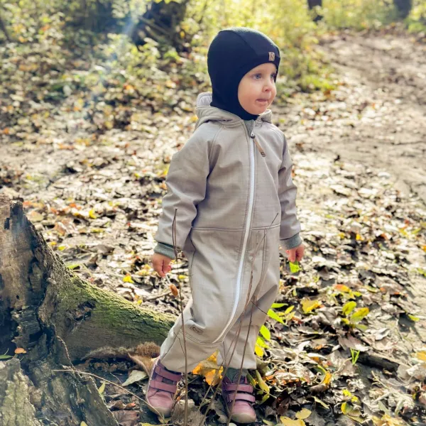 Zateplený softshellový overal s barančekom – rôzne farby | MOYO Farba: Gray, Veľkosť: 80/86