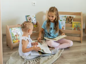Montessori knižnica pre deti - Woodisio Vilma buk Farba: Prírodné drevo, Variant: Mini