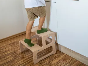 Woodisio Stolček UUKU Farba: Biela