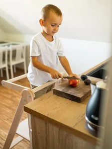 Woodisio Učiaca veža Montessori skladacia Zara buk Farba: Prírodné drevo