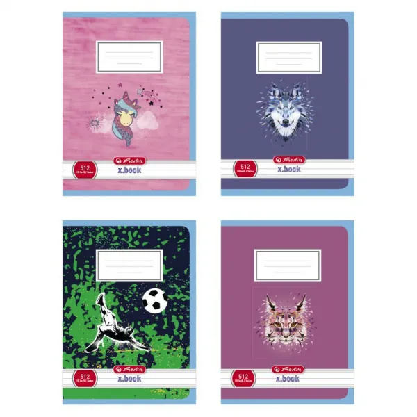 Herlitz školský zošit linajkový 512 A5 70g/m2 mix motívov