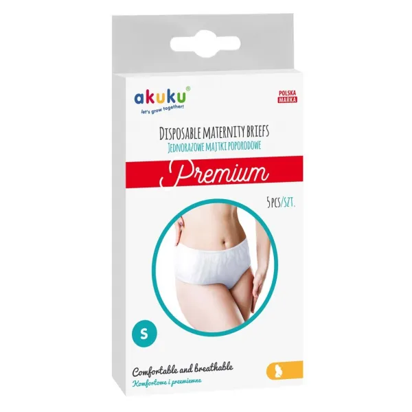 Akuku  jednorazové popôrodné nohavičky Premium Veľkosť: S