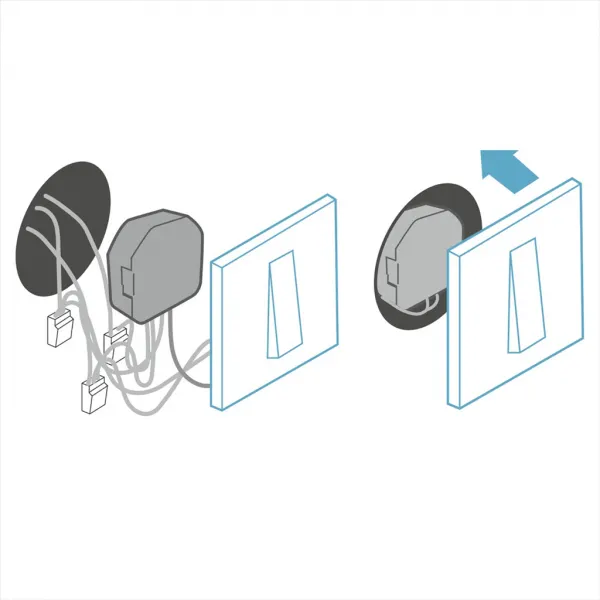 Hama SMART WiFi vypínač pre svietidlá a zásuvky, montáž pod omietku 85365080