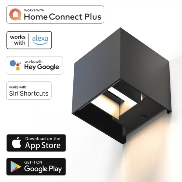 Hama SMART WiFi nástenné svetlo, pre vonkajšie aj vnútorné použitie, ovládanie... 94051140