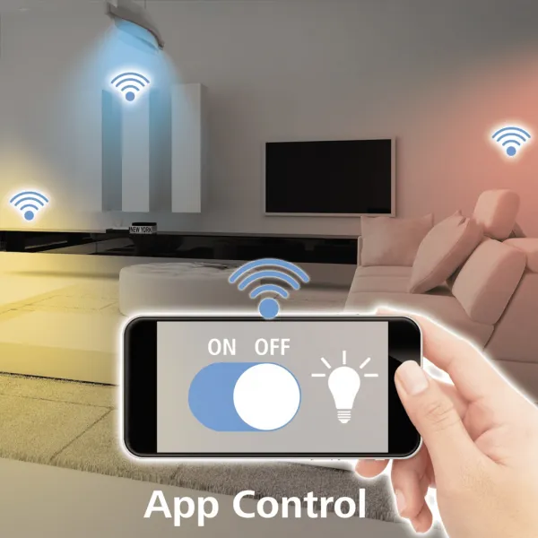 Hama SMART WiFi LED žiarovka, GU10, 4,5 W, biela, stmievateľná 85395200