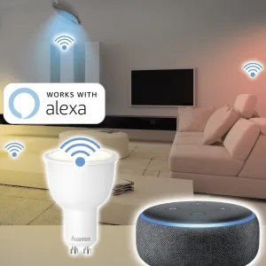 Hama SMART WiFi LED žiarovka, GU10, 4,5 W, biela, stmievateľná 85395200