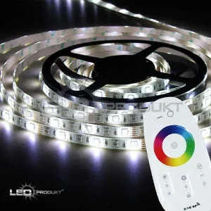 LEDprodukt 5m pásik 60LED/m SMD5050 12W/m IP65 RGB-CW (RGB+studená biela) - Kompletná sada