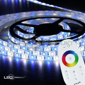 LEDprodukt 5m pásik 60LED/m SMD5050 12W/m IP65 RGB-CW (RGB+studená biela) - Kompletná sada