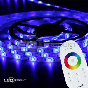 LEDprodukt 5m pásik 60LED/m SMD5050 12W/m IP65 RGB-CW (RGB+studená biela) - Kompletná sada