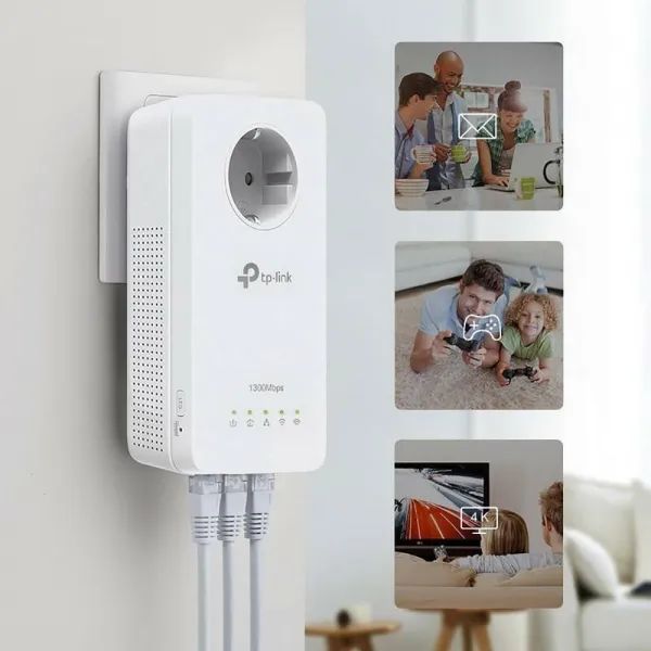 TP-Link TL-WPA8631PKIT [AV1300 Gigabit Passthrough Powerline ac Wi-Fi Kit]
