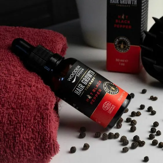 Sérum na rast vlasov s čiernym korením WoodenSpoon 30 ml