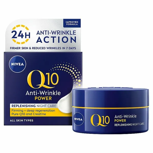 Nivea Q10 Power Vypĺňajúci nočný krém proti vráskam 50 ml