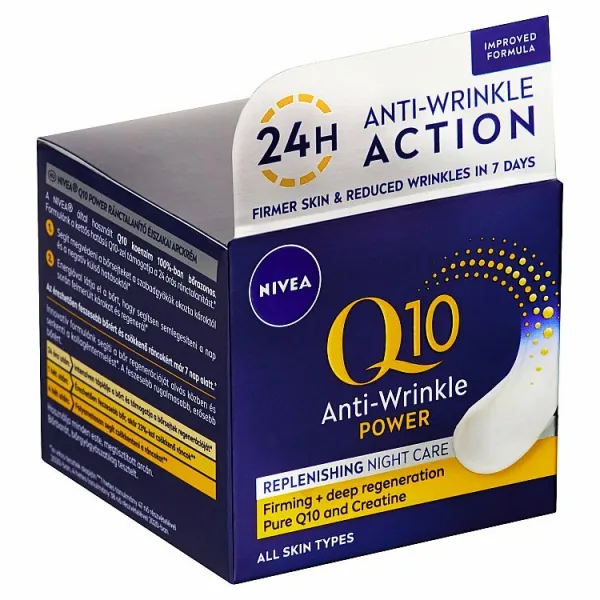 Nivea Q10 Power Vypĺňajúci nočný krém proti vráskam 50 ml