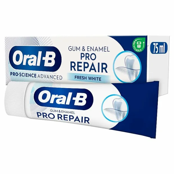 Jemná Bieliaca Zubná Pasta Oral-B Professional Gum & Enamel Pro-Repair 75 ml