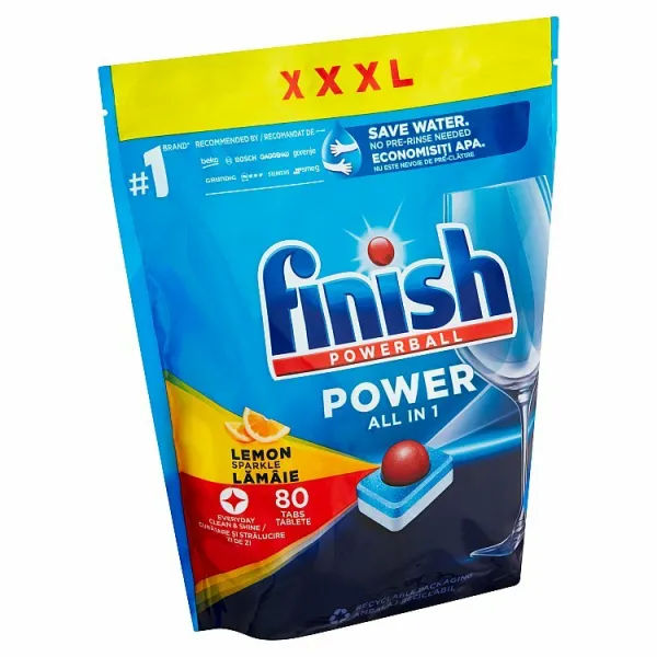 Finish tablety do umývačky riadu All in1 Max ( 80ks) Lemon