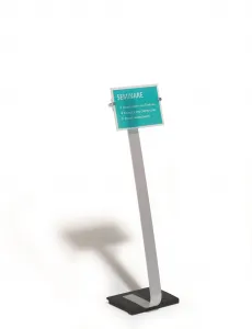 Durable Stojan Crystal Sign A4